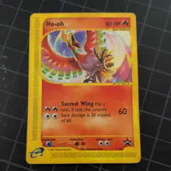 Pokemon TCG Ho-Oh Wizards Black Star Promos 52 Regular E READER VINTAGE HP - Image 1