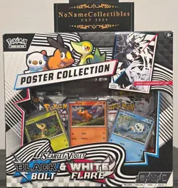Pokemon TCG: Black Bolt & White Flare - Unova Poster Collection Box New & Sealed - Image 1