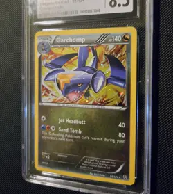 2012 Pokemon GARCHOMP Dragons Exalted Cosmos Holo Rare Card #91/124 - NM CGC 8.5 - Image 2