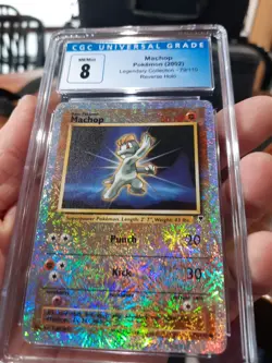 Machop Legendary Collection REVERSE HOLO cgc 8 NM MINT Pokemon 2002 79/110 Card - Image 5