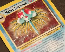Pokemon TCG Misty's Tentacruel Gym Heroes 10/132 Holo Unlimited Holo Rare - Image 2