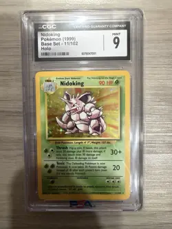1999 Pokemon Nidoking CGC 9 Mint Holo #11 Base Set - Image 1