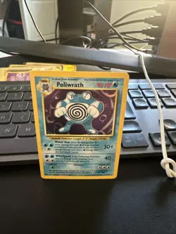 Pokemon TCG Poliwrath Base Set 13/102 Holo 1999-2000 Wizards Base Set Copyright - Image 1
