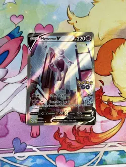 Mewtwo V (Alternate Full Art) 072/078 Pokemon GO Holo - NM - Image 1
