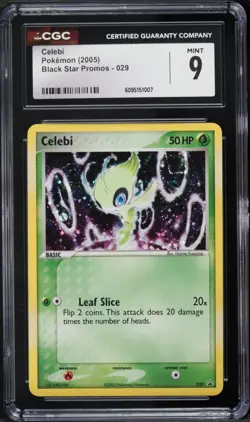 CGC 9 Celebi Holo Black Star Promo 2005 Pokemon Card #029 - Image 1