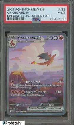2023 Pokemon MEW EN Special Illustration Rare #199 Charizard ex PSA 9 MINT - Image 1