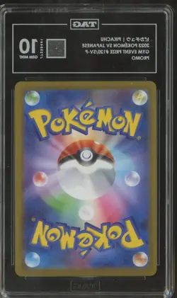 2023 Pokemon SV Japanese Promo #120/SV-P Pikachu Gym Event Prize TAG 10 - Image 2