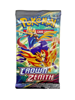 Lot of (100) Pokemon TCG Sworld & Violet Crown Zenith Booster Pack Sealed - Image 2