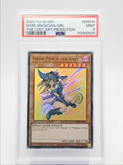 DARK MAGICIAN GIRL 2020 YU-GI-OH! THE LOST ART PROMOTION LIMITED PSA 9 Q2371 - Image 1