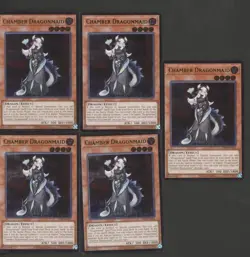 Lot of (5) 2025 Yu-Gi-Oh! OP28 EN002 Chamber Dragonmaid - Image 1