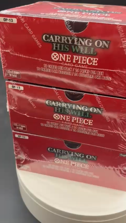 Lot of (3) One Piece English OP-13 Carrying On His Will Booster Boxes Sealed - Image 2
