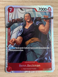 OP09-009 Benn.Beckman English SR One Piece TCG Card Game - Image 1
