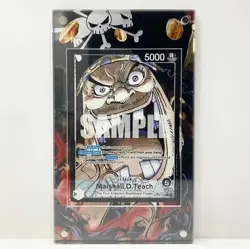 ONE PIECE CCG EXTENDED ART ACRYLIC ALLOY CASE CARD MARSHALL D TEACH OP09-081 L - Image 2