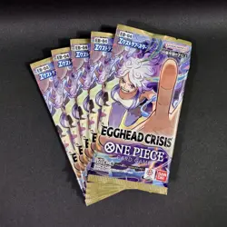 5 PACKS EB-04 Egghead Crisis Booster Packs ONE PIECE Japanese FACTORY SEALED - Image 1