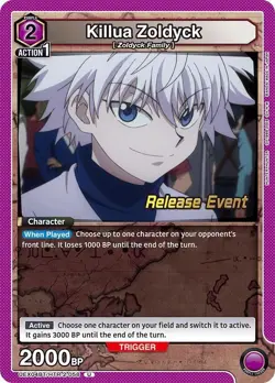 Killua Zoldyck Release - UEPR/HTR-2-058 NM - Union Arena - Image 1