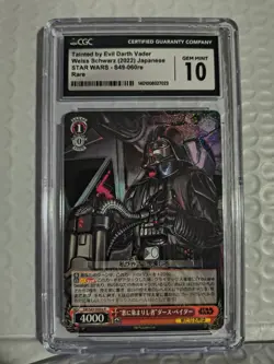 Tainted By Evil Darth Vader Weiss Schwarz 2022 STAR WARS S49-060re Rare CGC 10 - Image 1