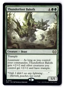 Thunderfoot Baloth NM* Duskmourn ENGLISH 0201 mtg -UnltdCards - Image 1