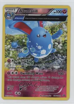 Azumarill Reverse Foil Pokemon XY Primal Clash #104 - Image 1