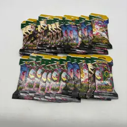 Lot of (27) Pokemon TCG Sword & Shield Evolving Skies Sleeved Booster Packs - Image 1