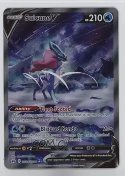 Full Art - Suicune V Pokemon Sword & Shield Crown Zenith Galarian Gallery #GG38 - Image 1