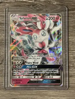 Pokemon TCG Sylveon GX Guardians Rising Ultra Rare Card 92/145 NM - Image 3