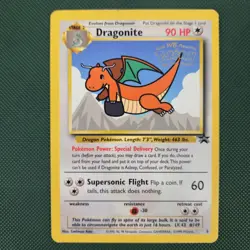 MP Dragonite 5 Movie Black Star Promo Nintendo Pokemon Card 1999 Stamped - Image 1