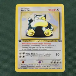HP 1st Edition Snorlax 27/64 Jungle WOTC Nintendo Pokemon Card - Image 1