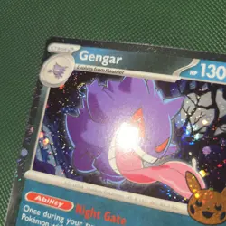 DOUBLE WHOLE SWIRL 🌀💫 Gengar 057/091 Trick Trade Halloween Cosmos Holo Pokemon - Image 2