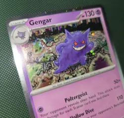 WHOLE SWIRL 🌀💫 NM Gengar 094/165 151 Club Cosmos Holo Promo Pokemon Card - Image 2