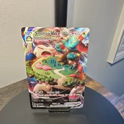 Pokemon Snorlax VMAX 142/202 Sword & Shield Ultra Rare Full Art Holo 340 HP - Image 4