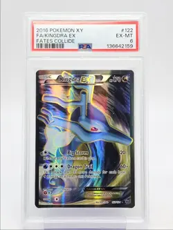 KINGDRA EX 2016 POKEMON XY FATES COLLIDE RARE ULTRA 122/124 PSA 6 Q2371 - Image 1
