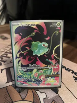 BULBASAUR 133/132 MEGA EVOLUTION BOX TOPPER POKEMON (STAMPED, NM) - Image 1