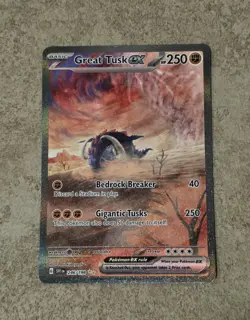 [ NM ] Great Tusk ex 246/198 S&V Full Art Holo EX Pokemon Card - Image 1