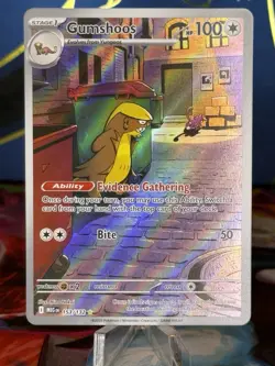 Pokemon TCG Gumshoos Me01: Mega Evolution 153/132 Illustration Rare Holo Stage 1 - Image 1