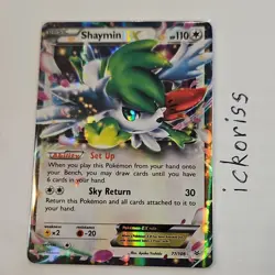 Pokemon Shaymin EX Holo Rare Roaring Skies 77/108 2015 Basic Card HP110 - Image 1
