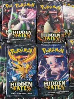 #2 Lot of (130) Pokemon TCG Hidden Fates Booster Packs - Image 2