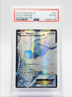 ALTARIA EX 2016 POKEMON XY FATES COLLIDE RARE ULTRA 123/124 PSA 6 Q2371 - Image 1