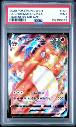 Pokemon Darkness Ablaze Charizard VMAX Ultra Rare Card 20/189HP330 - Image 1