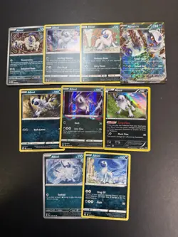 9x Pokemon ABSOL Card Lot - Holo Rare & Vintage Ex Cards Collection Bundle - Image 1