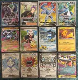 POKEMON DESTINED RIVALS PHANTASMAL FLAMES FULL ART ILLUSTRATION RARE CARD LOT !! - Image 1