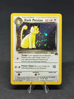 Pokemon TCG Dark Persian Wizards Black Star Promo Card 17 Holo - Image 1