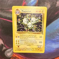 Pokemon Magneton Fossil Rare 26/62 Unlimited Regular English 1999 - Image 2