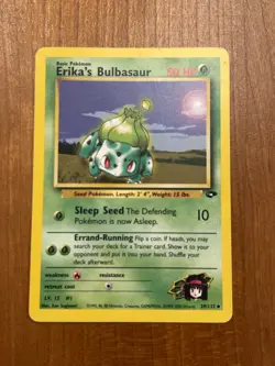 Pokemon TCG Erika's Bulbasaur Gym Challenge 39/132 Uncommon Unlimited MP/Hp - Image 1