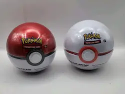 Pokemon TCG 2020 Cards 2x New Factory Sealed H20 Pokeball Tin Bundle 6x Boosters - Image 1