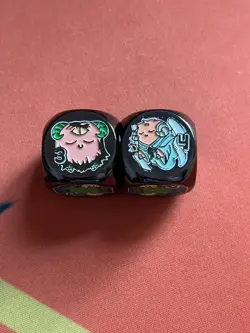 Amanda Lapalme Mana Moon Art Metal Dice Goat Format Black Luster Soldier Yugioh - Image 3