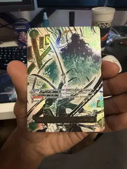 One Piece Card Game OP12 Zoro Demon Aura Asura Dead Man's Game Alt art - Image 1
