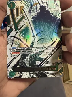 One Piece Card Game OP12 Zoro Demon Aura Asura Dead Man's Game Alt art - Image 4