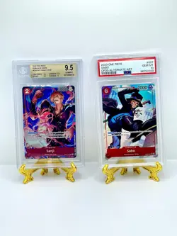 One Piece Sanji OP01-013 Sabo OP05-007 English Alt Art PSA 10 BGS 9.5 - Image 1