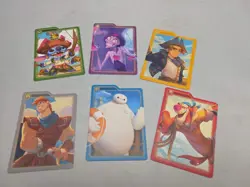 (6)Disney Lorcana TCG Azurite Sea Card Dividers Lot Baymax Stitch Jim Hercules - Image 1