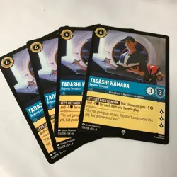 Tadashi Hamada - Baymax Inventor Super Rare Azurite Sea 4x x4 Disney Lorcana - Image 1